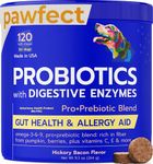 Vet Approved Pet Probiotics for Dogs & Digestive Enzymes | Gut Health & Digestive Function Support | Pumpkin & Omega | Diarrhea, Seasonal Allergies & Itching | Prebiotic Supplement Chew