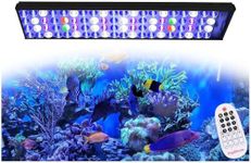 PopBloom S54 Marine Aquarium LED Light, Timer Control Saltwater Aquarium Light for 21"-29" Coral Reef Growing for SPS/LPS Growth Fish Tank Light (with Hang Kit)