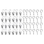 IKEA RIKTIG Curtain Hook with Clip, 24 Pack