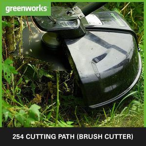 Greenworks 40V Cordless Brushcutter & Grass Strimmer – 40cm, 2 Batteries, Adjustable Height