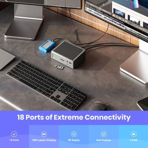 CalDigit TS4 Thunderbolt 4 Dock – 18-Port USB-C Hub for Mac & PC