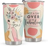 Macorner Birthday Gifts For Women - Stainless Steel Tumbler 20oz - Not A Day Over Fabulous - Mothers Day Gifts For Mom Best Friends Female Women Her Wife Girlfriend - Gifts for Women Coworkers