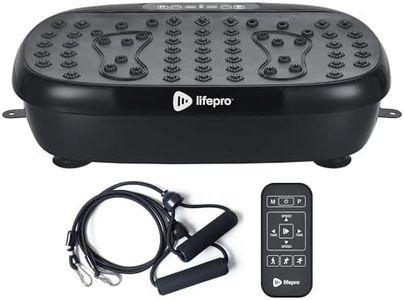 Lifepro Compact Vibration Plate Exercise Machine, Mini Full Body Vibration Platform Exercise Machine for Lymphatic Drainage with Acupressure Nodes, Burn Calories, Helps Alleviate Back & Joint Pain