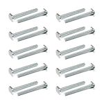 POWERTEC 1/4"-20 T Track Bolts 20 Pack for T Track, 2-1/2 Inch Long T Slot Bolts for Universal T Track, T Track Accessories for Woodworking Jigs and Fixtures (QTB1005)