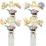 MEMOVAN 16pcs Classic The Pooh Centerpieces for Baby Shower Decoration Winnie Centerpieces Sticks Oh Baby Winnie Table Toppers For Winnie Birthday Party Supplies