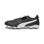 PUMA Unisex Adult's King TOP FG/AG Soccer Shoe, Black White Gold, 8 UK