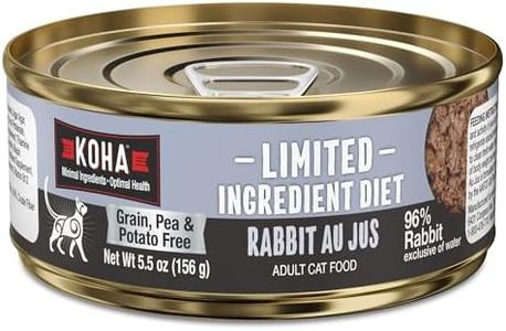 KOHA Limited Ingredient Diet Rabbit Pate for Cats - Single Meat Wet Cat Food for Sensitive Stomachs - Pate Cat Food with No Fillers - 5.5oz Pack of 24