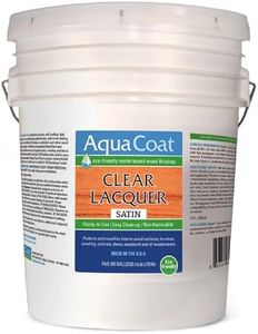 Aqua Coat Clear Lacquer - Satin (5 Gallon), Self-Cross-Linking,