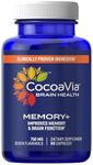 CocoaVia Memory+ Brain Supplement, 750 mg of Cocoa Flavanols | Brain Support for Improved Memory and Brain Function | 30 Day Supply