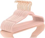 Golden bird 12 Count Non-Slip Velvet Hangers Premium Suit Hangers Ultra Thin Space Saving 360 Degree Swivel Hook Clothes Hangers Velvet For Suits,Coats,Jackets,Pants,Dress,Sarees,Pink