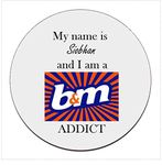 Personalised B & M Addict Coaster Novelty Gift