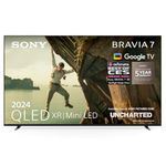 Sony BRAVIA 7 QLED (XR l Mini LED), K65XR70, 65 Inch 4K HDR Google Smart TV (2024) | Gaming Features for PlayStation 5, IMAX Enhanced, Dolby Vision Atmos, Chromecast, AirPlay, 120Hz, 5 Year Warranty