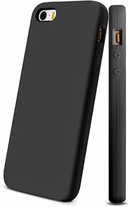 TIGERIFY Matte Finish Soft Slim Fit Black Colour Back Cover Case for iPhone 5 /5S/SE 2016-17