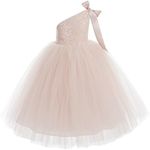 ekidsbridal One-Shoulder Sequin Tut