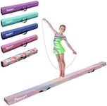 FBSPORT Gymnastics Beam PU Leather 240cm 9ft, Folding Balance Beam Gymnastics Equipment for Home Girls Kids Adults Training, with Carry Handles Anti-Slip Base