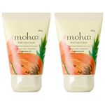 Moha Foot Cream for Dry & Cracked Feet | Deep Nourishment & Fast Healing Heel Repair Cream | Cooling & Vegan Formula with Aloe, Papaya, Peppermint & kapurkachri | Clinically Proven | Moisturizing Foot Cream for Rough Calloused Skin | Softening, Exfoliating & Paraben-Free Foot Care for Men & Women – 100g (Pack of 2)