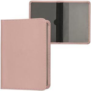 kwmobile Registration and Insurance Holder - Car Document Holder for Vehicle Documents and Cards - PU Leather - Rose Gold