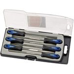 Draper 47817 Diamond Needle File Set with Soft Grip, 150mm, 6 Pieces , Blue