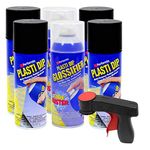 Plasti Dip Rim Kit: 4 Aerosol Cans Black, 2 Aerosol Cans Glossifier, 1 Cangun