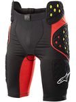 Alpinestars Men's Bionic Pro Shorts, Black Red, Large