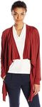 Anne Klein Women's Draped Cardigan Sweater, Burnt Siena, Small