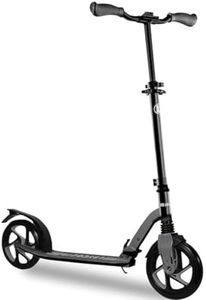 LaScoota Kick Scooter for Adults & Teens. Perfect for Youth 12 Years and Up Men & Women. Lightweight Foldable Adult Scooter Large Sturdy Wheels (Dark) The Metro