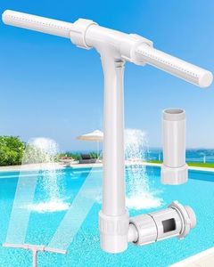 POOLHOUR 360° Adjustable Pool Fountain with Dual High-Pressure Spray, Cooling Jet & Relaxation - Waterfall Sprinkler Cooler for Above-Ground & In-Ground Pools