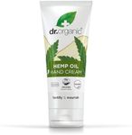 Dr Organic Hemp Oil Hand & Nail Cream, Moisturising, Restoring, Mens, Womens, Natural, Vegan, Cruelty-Free, Paraben & SLS-Free, Recycled & Recyclable, Organic, 100ml, Packaging may vary