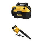 DEWALT 20V MAX Vacuum, Wet/Dry (DCV581H) and 20V MAX* Blower for Jobsite, Compact, Tool Only (DCE100B)