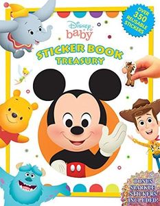 Disney Baby Sticker Book Treasury - Activity Books for kids, 350 reusable stickers, 96 pages of fun