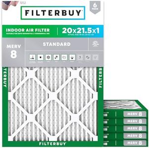 Furnace Filters/Air Filters - AFB Silver MERV 8 (6 Pack), Multicolored