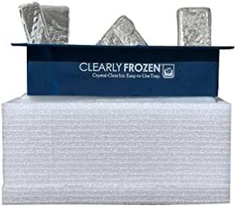ClearlyFrozen High Capacity (Six 1.3” x 1.3” x 5” Ice Spears) Home Clear Ice Tray/Ice Maker With Multi-Size Mold Design Expandable to Six 1.3” x 2” x 5” Ice Slabs.