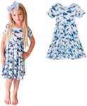 SHARKS - SHORT SLEEVE BASIC TWIRL DRESS - 5-6 YEARS