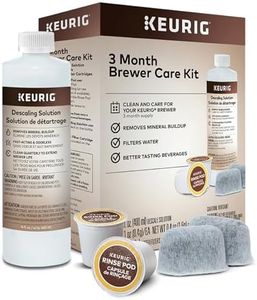 Keurig 3-Month Brewer Maintenance Kit Includes Descaling Solution, Water Filter Cartridges & Rinse Pods, Compatible Classic/1.0 & 2.0 K-Cup Coffee Makers, 7 Count