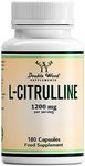 Double Wood L Citrulline | 180 L-Citrulline Capsules - 1200mg L Citrulline per Serving | Nitric Oxide Supplement | Non-GMO & Gluten Free | Manufactured in The UK