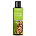 Healthgenix Cedarwood Essential Oil 120ml | Free Rose Water - 60ml | For Hair Growth & Diffuser 100% Pure & Natural Therapeutic Grade Cedarwood Oil for Hair Growth, Aromatherapy & Skin |