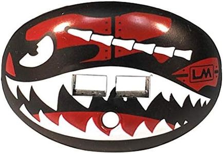 Loudmouth Football Mouth Guard | Military Flying Tiger Adult and Youth Mouth Guard | High Impact Mouth Piece for Sports | Dual Action Air Flow Mouth Guards | Pacifier Lip and Teeth Protector (Red)