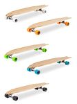 'The Deacon' 40in Cruiser Bamboo Series Premium Longboard Skateboard (Black wheels)