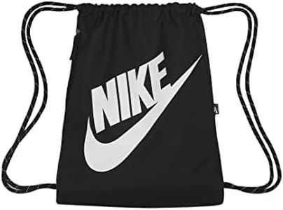 Nike Heritage Gymbag - Sacca da ginnastica, nero/bianco, Taglia unica