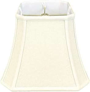 Royal Designs, Inc. Square Cut Corner Bell Lamp Shade, BSO-705-10LNEG, 5 x 10 x 8.75, Linen Eggshell