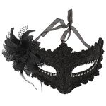 Garneck Masquerade Mask Halloween Cosplay Eye Mask Vintage Lace Mask Hawaiian Party Mardi Gras Mask Prop for Prom Ball Costume Party Supplies