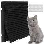 Petfolio 12 Pack Black Cat Spike Mat - 16" x 13" Scat Mat for Cats with 1" Spike is A Perfect Cat Scat Mat for Indoor & Outdoor Cat Repellent to Deter Feral Cats & Dogs