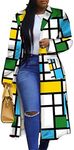 Women's Colored Geo Turn Down Colla