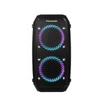 Panasonic SC-BMAX30 Portable Party Speaker with Bluetooth, Built-in Lights, Bass Reflex Port, 320W, USB, IPX4, Guitar & Mic Inputs for Karaoke, Black