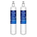 Waterdrop Plus WDP-F19C Replacement for GE® RPWFE®, RPWF (with CHIP) NSF 401 Refrigerator Water Filter, Compatible with WSG-4, GFE28GBLTS, GFE28GSKSS, PFE28KMKES, 2 Filters（Package May Vary）