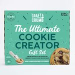 Craft & Crumb Ultimate Cookie Creator Baking Kit - Home Baking Gift for Kids, Teens & Adults - Baking Accesories - With Pre-Measured Cookie Mix, Metal Cookie Dough Scoop & Chocolate Chips