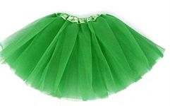 A Liittle Tree - New LADIES Girls Women Tutu Skirts Dress Up Fancy Dress Party Hen Party (GREEN)