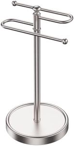 Hand Towel Holder, 304 Stainless Steel Heavy Duty S Shape Hand Towel Stand Free Standing Towel Bar for Bathroom Kitchen Countertop