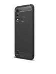 ConnectPoint [Bumper] Exculsive Zebra with Anti Dust Plugs Shockproof Slim Back Cover Case for Moto G8 Power Lite 6.5" - Black