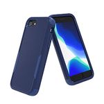 Kstyle Compatible with iPhone 7 case, iPhone 8 case, iPhone SE 2020 Case, 3-in-1 Heavy Duty Shockproof Full Body Sturdy Protective Phone Case Cover for iPhone 7/8/ 2020SE 4.7 inch (Blue)